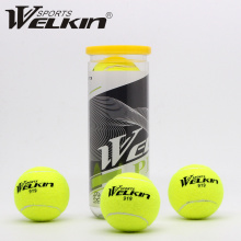 WELKIN 3Pcs/Pack Elastic Rubber Tennis Ball Resilience Durable Tennis Practice Ball School Fun Club Competition Training Ball