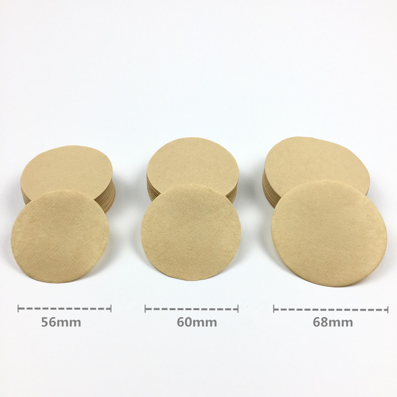 200PCS Coffee Filter Paper Round 56mm 60mm 68mm For Espresso Coffee Maker V60 Dripper Coffee Filters Tools Moka Pot Paper Filter