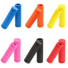 12cm Anti-skid Rubber Bicycle Handlebar Set Skateboard Scooter Rubber Grip Handle Handlebar Grips Colorful Bicycle Accessories