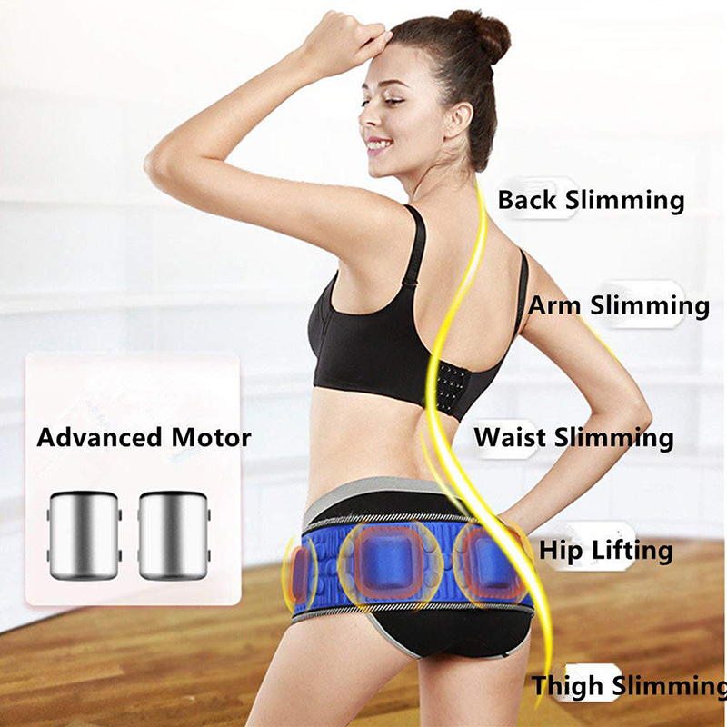 Electric Slimming Belt X5 Times Leg Abdominal Waist Trainer Muscle Stimulator Vibration Massager Weight Lose Fat Burning Fitness