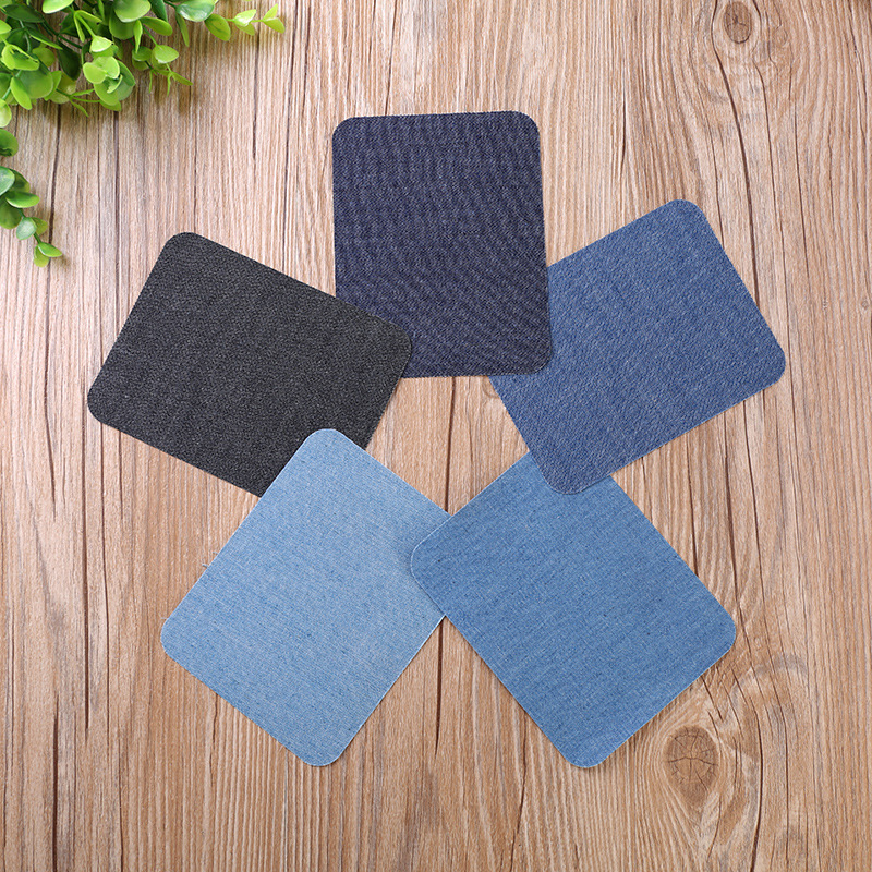 10/5 PCS Denim Patches DIY Iron On Denim Elbow Patches Repair Pants For Jean Clothing And Jean Pants Apparel Sewing Fabric