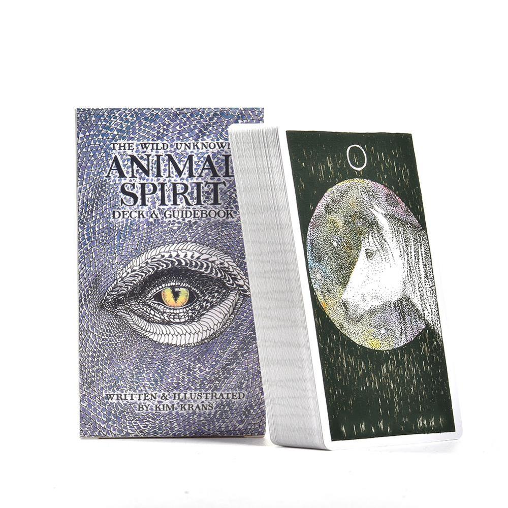63pcs The Wild Unknown Animal Spirit Tarot Cards Deck English Guidebook Party Table Games Playing Cards Family Entertainment