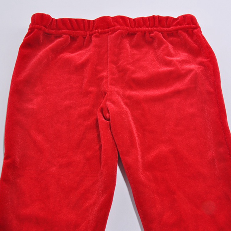 Red Velvet Kids Christmas Girls' Pants Trousers Baby Girls Leggings Fantasia Infantil Cheap Girls Clothes Children Clothing