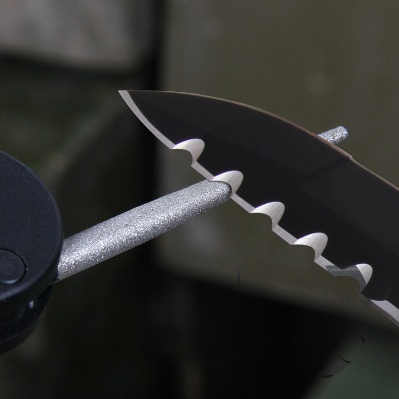 EDC Gear Knife Sharpener Outdoor Survival Tool Corundum Ceramic Knife Foldable Sharpening Grinding Tool Camping Equipment