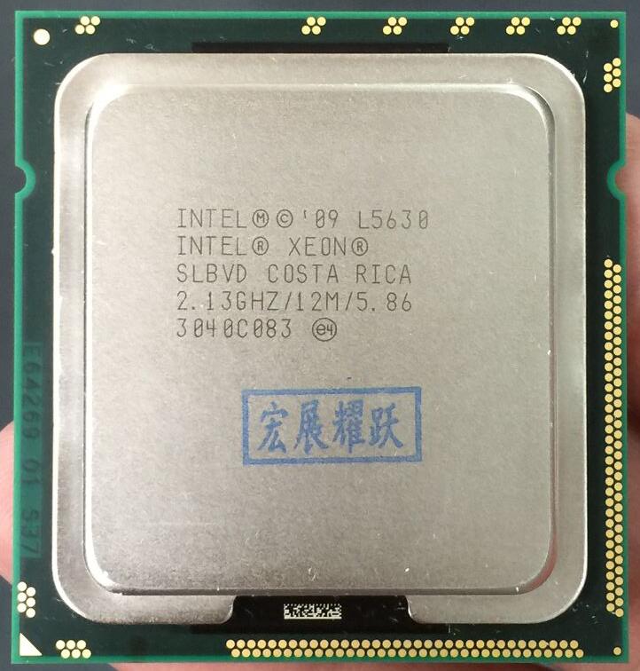 PC computer Intel Xeon Processor L5630 (12M Cache, 2.13 GHz, 5.86 GT/s Intel QPI) LGA1366 Desktop CPU 100% normal work
