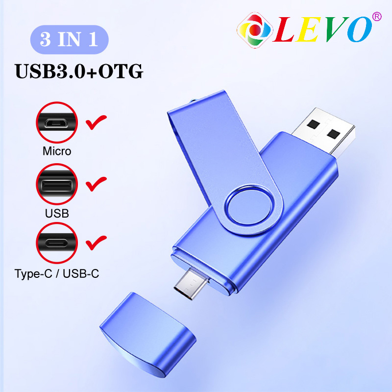 3 in1 OTG Usb Flash Drive 16GB 32GB pen drive 64GB 128gb memory stick 3.0 type c usb flash Pendrive for Android phone