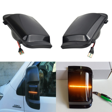 Side Wing Rearview Mirror Dynamic Blinker Flowing Indicator LED Turn Signal Light For Peugeot Boxer Fiat Ducato Citroen Jumper