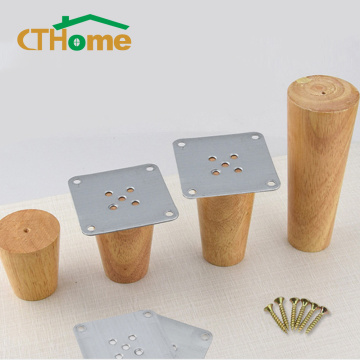 1PCS Natural Solid Wood Furniture Leg Cone Shaped Wooden Carbinet Table Leg 6cm/8cm/10cm/12cm/15cm/18cm/20cm/25cm/30cm