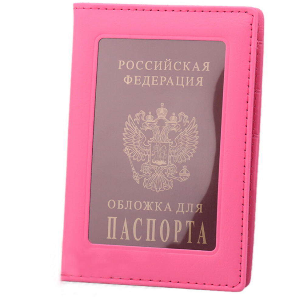 Clear Card ID Note Holder Case Transparent Russia Passport Cover for Travelling passport bags Business Case