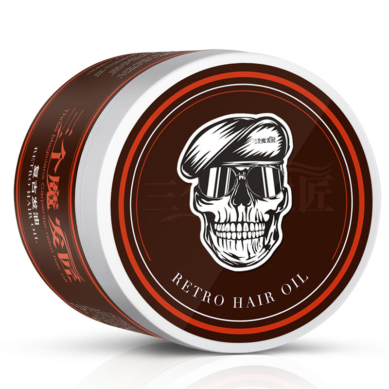 Hair Pomade Strong style restoring Pomade Hair wax skeleton cream slicked oil mud keep hair men oil no original MH031