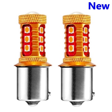 2PCS Super Bright PY21W BAU15S 3030 LED Car Rear Direction Indicator Lamp 1156PY 7507 Auto Front Turn Signals Light Amber Yellow