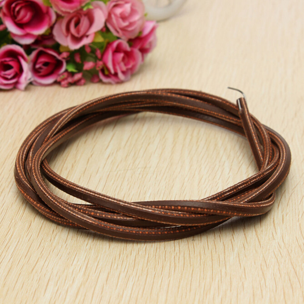 1pc Top Quality 180cm Leather Belt Treadle Parts with Hook for Singer Jones Sewing Machine Sewing Tools Accessory