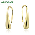 925 Silver Earring Black Teardrop/Water Drop/Raindrop Dangle Earrings For Women Men Fashion Jewelry Gifts 4 Colors