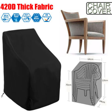 Hot Chair Patio Furniture Cover Waterproof Outdoor Protection Resistant 210D 420D Oxford Cloth Outdoor Stacking Chairs Dropship