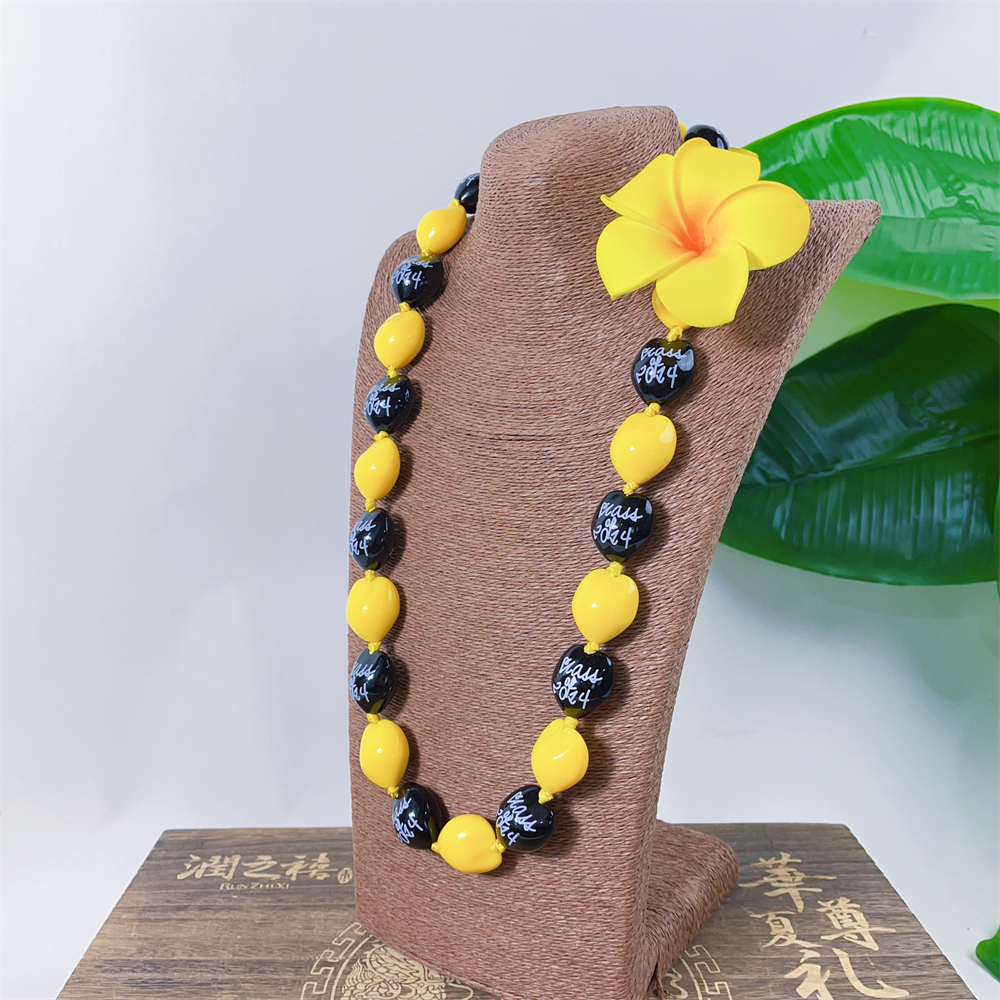 Kukui nut necklace KN-jn056