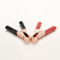 2pcs Red+ Black Mini Portable Insulated Micro Crocodile Alligator Clip Car Battery Electrical Test Clips Clamps