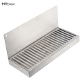 Stainless Steel Drip Tray - 12" x 6" For Faucet Draft Beer Wall Mount Home Brewing Kegging Equipment With Drainer Hole Bar Tools