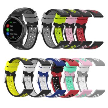Muiticolor 22mm silicone Watch Strap for Garmin vivoactive4 loop strap watch straps Smart Watch band Accessories without gap