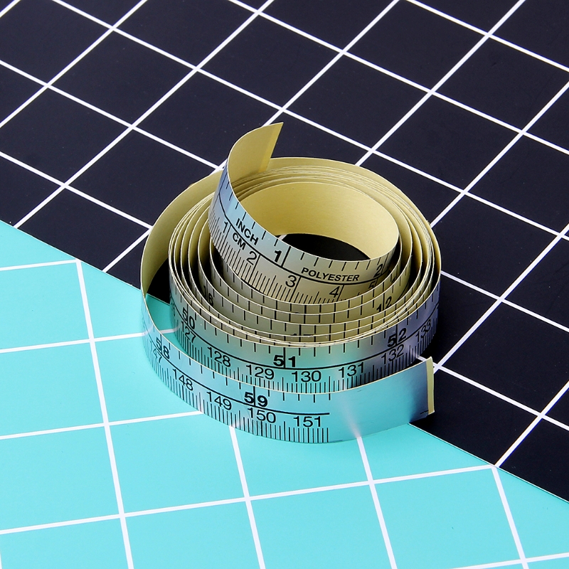 2021 New 151cm Self Adhesive Metric Measure Tape Vinyl Ruler For Sewing Machine Sticker