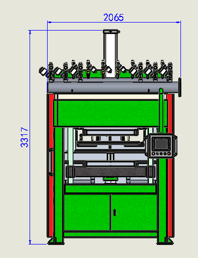 Automatic forming and shaping integrated machine(front)