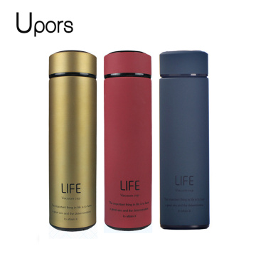 Upors 450ML Vacuum Thermos Cup Double Wall Insulated Stainless Steel Water Bottle Vacuum Flask Coffee Mug Tea Infuser