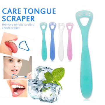 2020 New Tongue Brush Tongue Cleaner Scraper Oral Care Cleaning Toothbrush Brush Fresh Breath Coating Tongue Scraper