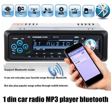 new arrival 1 Din Car Radio Auto Audio Stereo MP3 Player Support FM/SD/AUX/USB bluetooth handsfree remote control