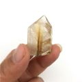 30-40mm Natural Golden Rutilated Quartz Crystal Point Stone Tower Energy Healing Natural Stones and Minerals