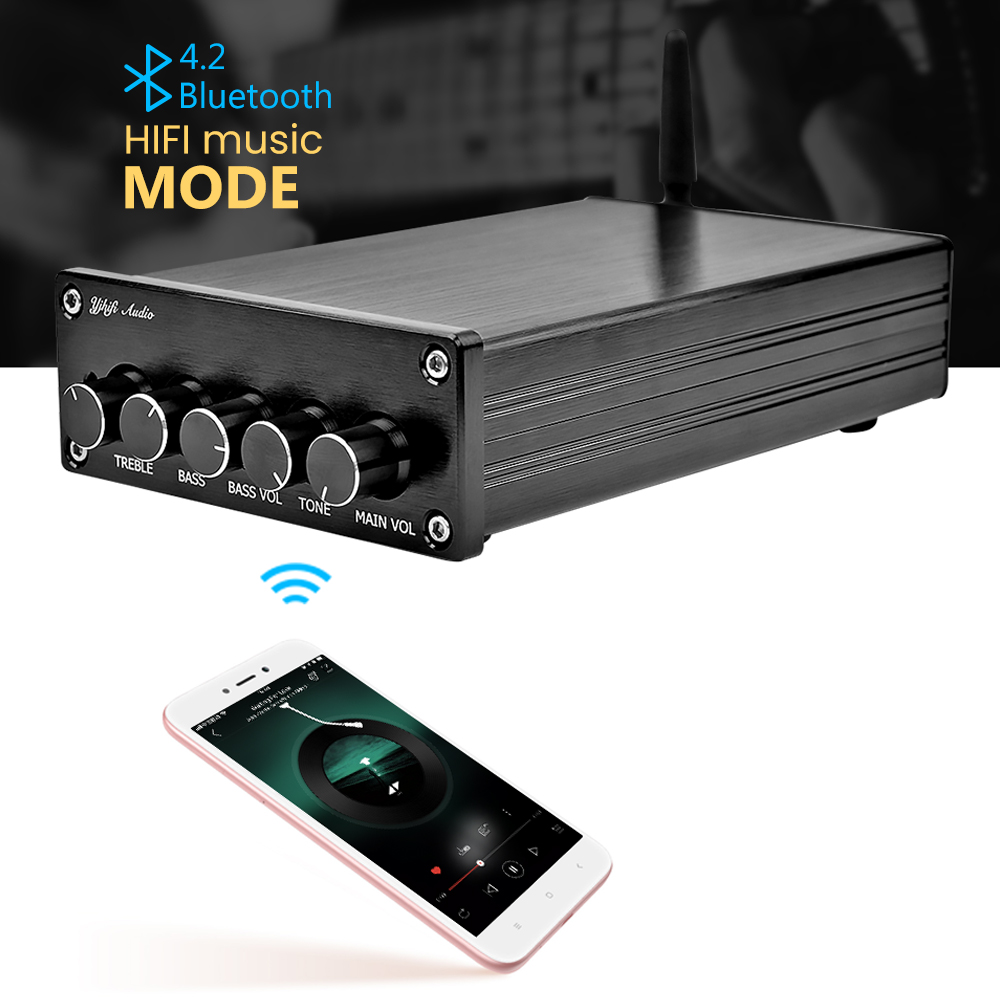 AIYIMA Mini Amplificador Bluetooth Subwoofer 2.1 Amplifier Audio Board TPA3116 Digital HiFi Stereo Power Amplifiers Sound Amp