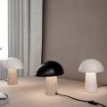 Nordic Simple Black White Mushroom Table Lamp Modern Creative Personality Bedroom Living Room Decorative Lamp Bedside Lighting