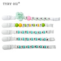TYRY.HU 100pcs Silicone Teether Beads Abacus Lentils Diy Teething Jewelry Bpa Free Baby Pacifier Clips Silicone Beads 12*6mm