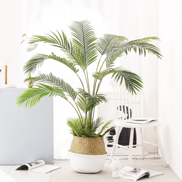 90cm Tropical Palm Tree Large Artificial Plants Fake Palm Leaves Plastic Coconut Tree High Quality Plants For Home Wedding Decor