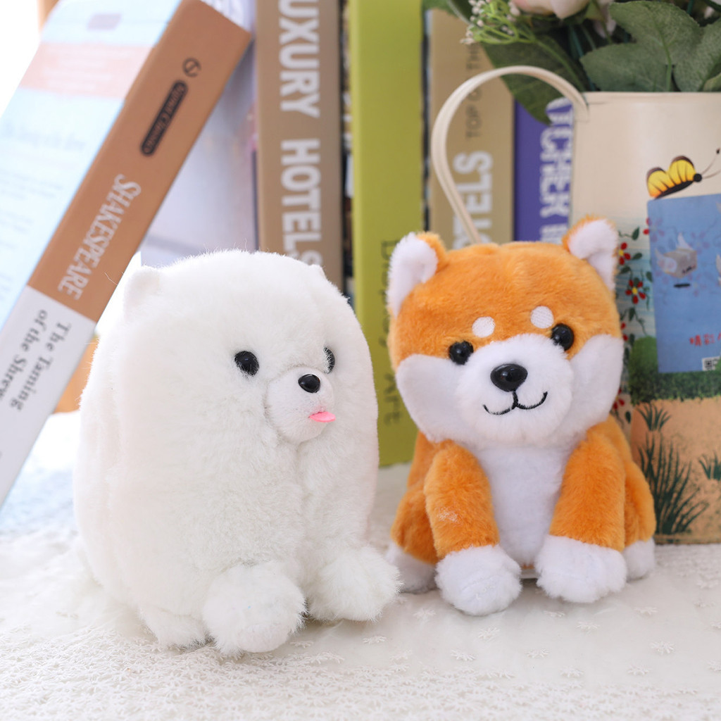 2021 Cute Speak Talking Sound Record Talking Shiba Inu Mimicry Pet Plush Toy Gifts For Kids Baby Kids Children Electronic Plush