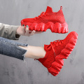 Moipheng Womens Sneakers Red Chunky Shoes for Women Casual Shoes Spring 2021 High Top White Sneakers Sapatos De Mujer Platform