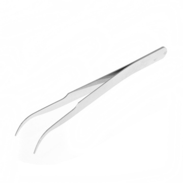 2pcs/lot Stainless Steel Tweezers Curved Straight Eyelash Tweezers For Eyelash Extensions Eyebrow Tweezer Makeup Tool