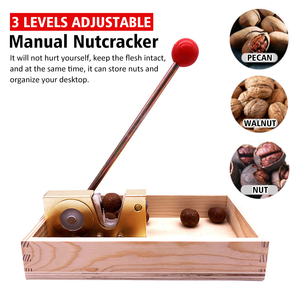 Multipurpose Manual Nutcracker Nut Tongs Aluminium Alloy Adjustable Size Walnuts Portable Macadamia Hazelnuts Almonds Heavy Duty