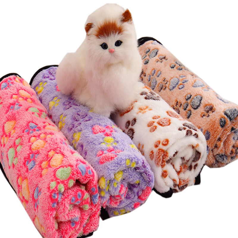 Dog Mat Soft Coral fleece Winter Warm Cushion Bed Blanket Sofa Tray Carrier Mattress For Small Medium Large Cat Pet Accessories