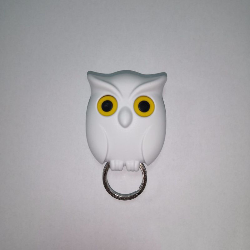 Night Wall Hanging Magnetic Owl Key Holder Magnets Hold Keychain Key Hanger Hook Hanging Key Will Open Eyes