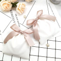 Ivory Velvet Bags With Champagne Ribbon Pouches 10pcs Jewelry MP3 Packing Bags Wedding Candy Velvet Gift Bags Multiple Sizes