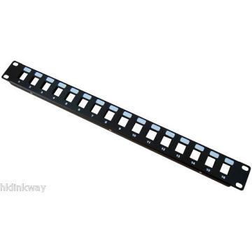 16 Ports Unloaded Keystone Patch Panel -- Cable Faceplate 16port patch panel