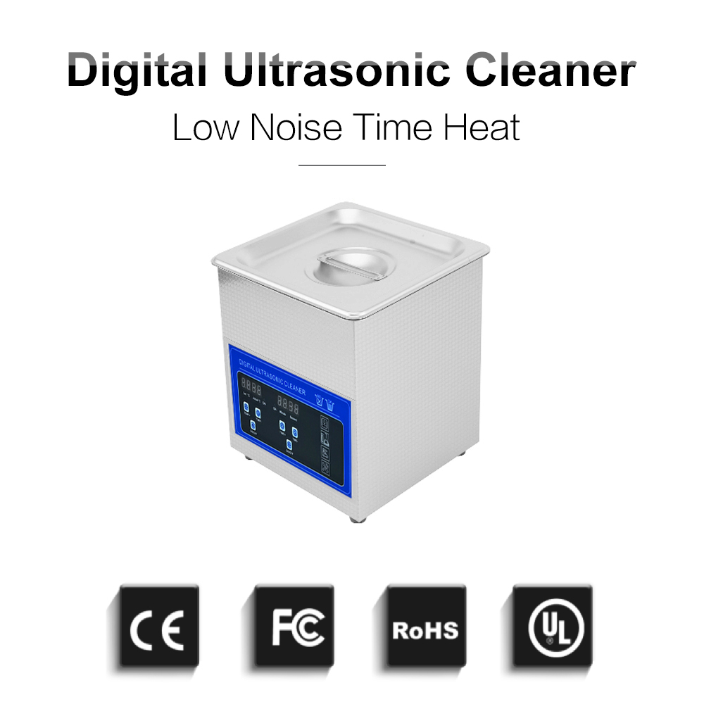 2L Household Ultrasonic Cleaner Circuit Board Metal Mold Oil Rust Degreasing Ultrasound Equipment