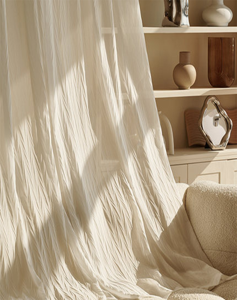 Herringbone Jacquard Curtain Sheer