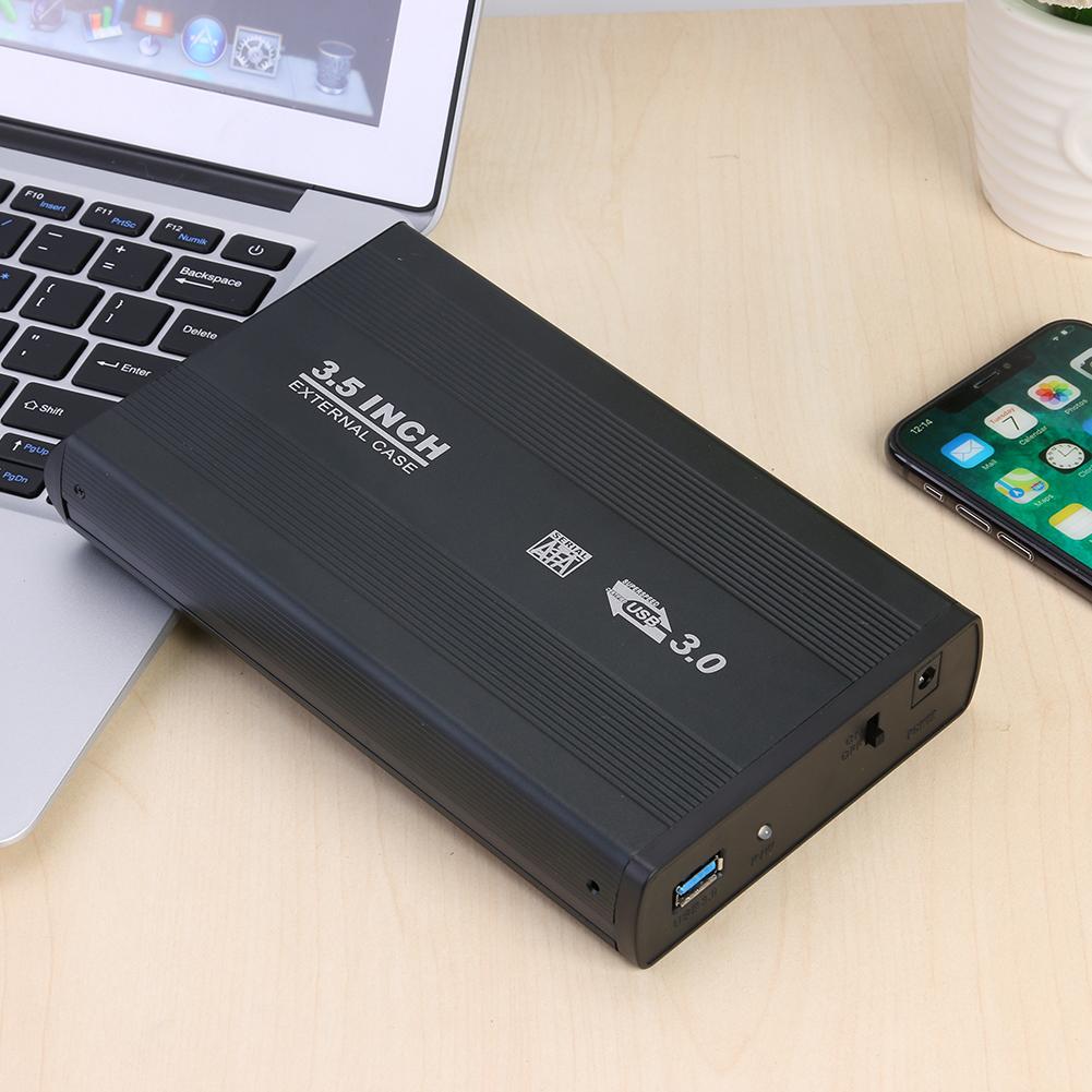 VKTECH 3.5 inch HDD Dock SATA to USB 3.0 2.0 External Hard Drive Disk Case Adapter USB3.0 HDD Enclosure For 3.5 HDD SSD Case Box