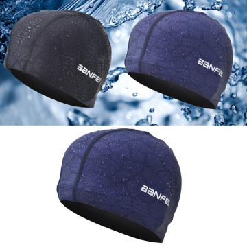 Nylon High-Stretch Waterproof Cloth Swimming Cap Solid color swimming cap Adult nylon swimming equipment Professional swimwear