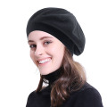 Geebro Fashion Women Winter Wool Blend Beret Hat Girls Beret Hat Lady Solid Color Slouchy Winter Hats Female Bonnet Caps
