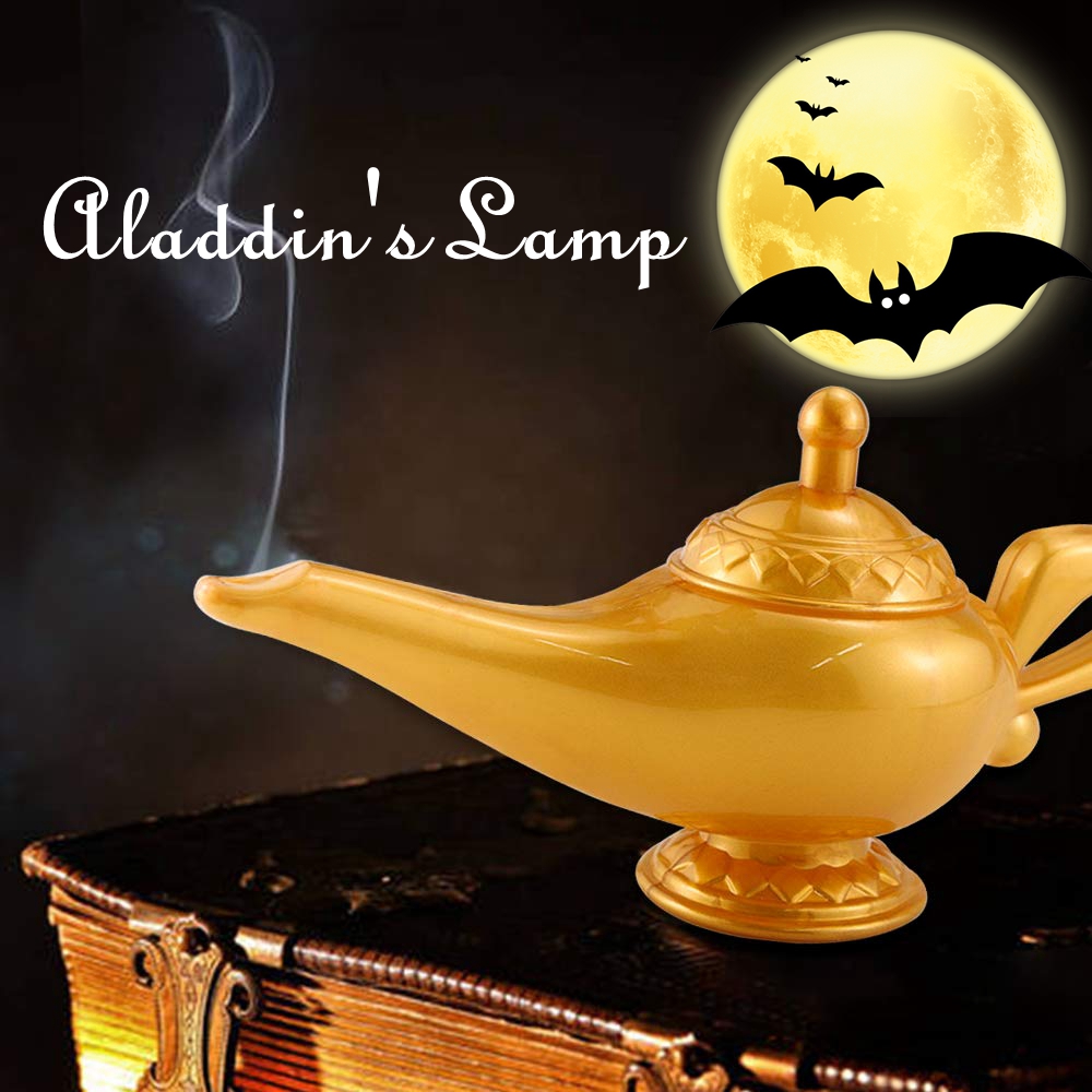 Plastic Aladdin Genie Lamp Halloween Decoration Cosplay Costume Party Favors Fancy Dress Props Figurines & Miniatures Decoration