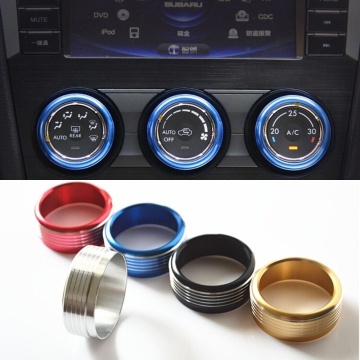 3Pcs For Subaru Xv Forester 2013 2014 2015 Car Styling Ac Knob Cover Air Conditioning Knob Heat Control Switch Knob Button