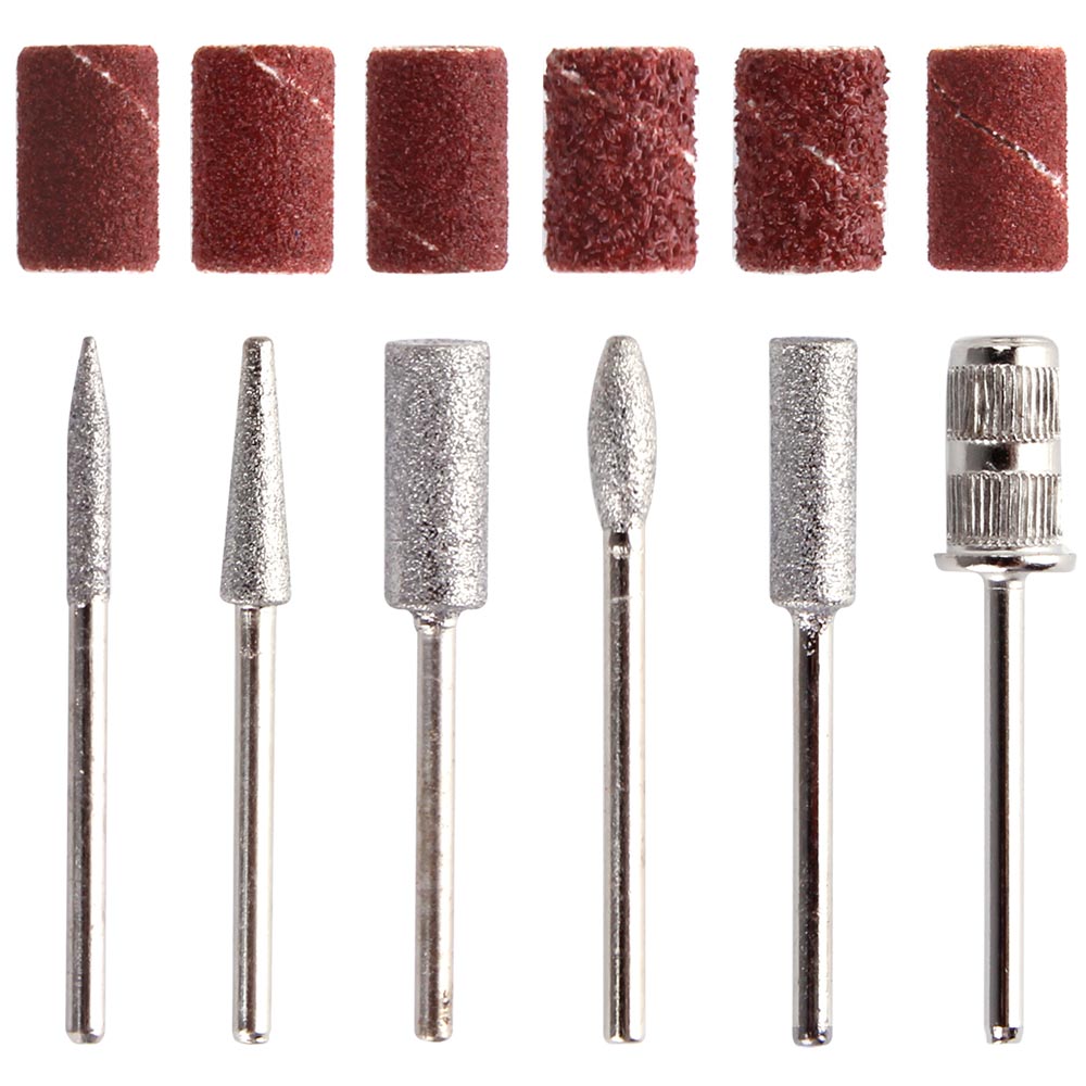 1Set Professional Mini Electric Nail Drill Machine Manicure Pen Nail File Milling Cutter Gel Polish Remover Pedicure Nail Art