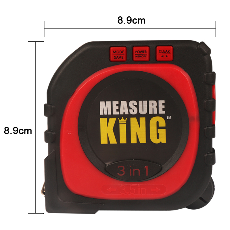 TUNGFULL 3-in-1 King Digita Measuring Laser Level Laser Tape Measure Meter Aluminum Seat Level Instruments Measuring Accessories