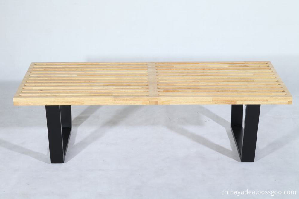 rubber wood Nelson bench